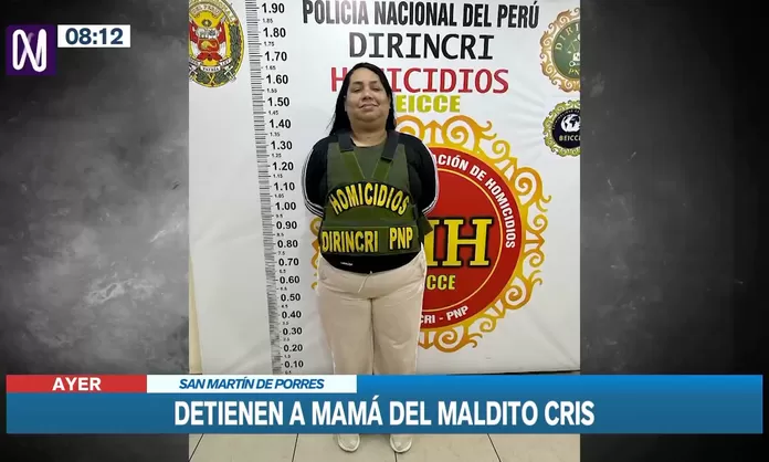Maldito Cris: Madre de delincuente abatido fue detenida en San Martín de Porres