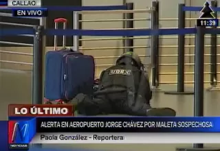 Maleta olvidada generó alarma en el aeropuerto Jorge Chávez