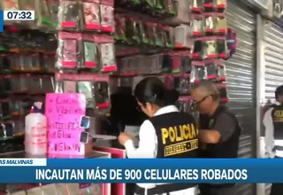 Las Malvinas: Más de 900 celulares incautados tras operativo