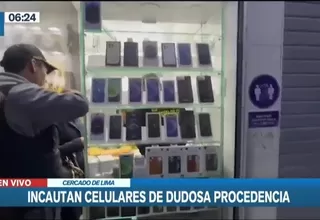 Las Malvinas: Policía realiza operativo para incautar celulares de dudosa procedencia