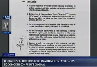 'Mamanivideos': peritaje indica que archivos no provienen de su fuente original