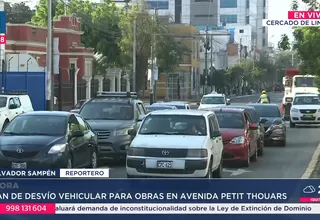 Mañana inician cierres en la avenida Petit Thouars por obras