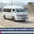 Manchay: Ataque a transporte informal deja un muerto y un herido