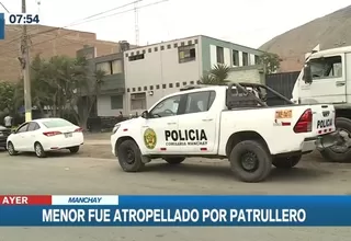 Manchay: Patrullero atropelló a niño de 8 años y lo dejó con graves lesiones