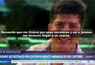 Manifestación de empresario secuestrado Jenss Lara a la Policía