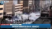 Marcha contra Castillo: Policía lanza bombas lacrimógenas contra manifestantes - Noticias de manifestantes