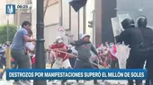 Manifestaciones en Lima: Destrozos por marchas violentas superó el millón de soles - Noticias de manifestaciones
