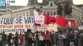 Manifestantes contra el Gobierno recorren el Centro de Lima - Noticias de mayo
