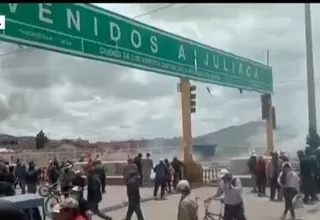 Manifestantes intentaron ingresar al aeropuerto de Juliaca