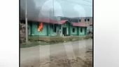 Manifestantes queman comisaría de Huancabamba - Noticias de andahuaylas