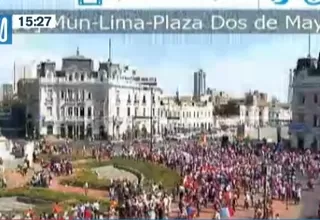 Centro de Lima: manifestantes contra el Gobierno se enfrentaron con la Policía