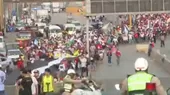 Manifestantes se dirigen al Centro de Lima - Noticias de pnp