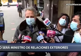 Manuel Rodríguez Cuadros: "Confirmo que no asumiré el Ministerio de Relaciones Exteriores" 