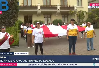 Marcha de apoyo al proyecto Legado en Miraflores