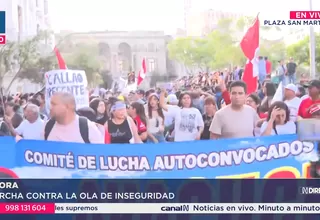 Marcha contra la inseguridad: Ciudadanos se movilizan hoy