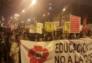 Marcha contra Keiko Fujimori: videos de la manifestación