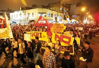 Estudiantes y PNP coordinaron medidas de seguridad para marcha contra el BCR