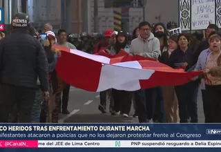 Protesta contra reforma previsional deja cinco heridos
