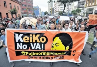 Marcha contra Keiko Fujimori se realizará hoy en la Plaza San Martín