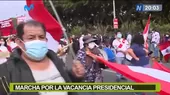 Marcha por la Vacancia Presidencial llegó hasta exteriores de Palacio de Justicia - Noticias de union-por-el-peru