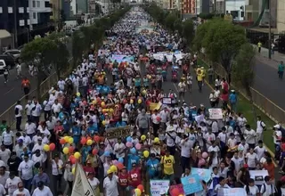 'Marcha por la Vida' reunió a miles de personas en la Costa Verde