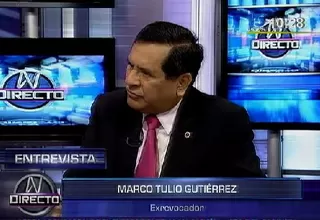 Marco Tulio Gutiérrez ya no postulará al Consejo Nacional de la Magistratura