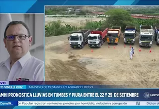 Marco Vinelli supervisa descolmatación del río Tumbes y pide facultades para acelerar atención ante El Niño