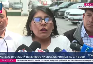 Margot Palacios rechaza beneficio navideño del Congreso: "Es desproporcional, no sabíamos"
