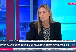 María del Carmen Alva cuestionó interpelación a Adrianzén