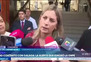 María del Carmen Alva: “Raúl Doroteo debió ser sancionado y desaforado hace tiempo”