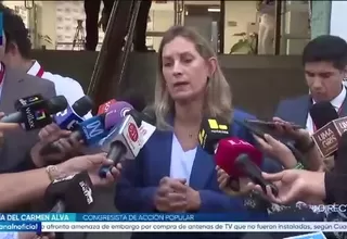 María del Carmen Alva rechaza nuevo esquema financiero anunciado por el Ejecutivo para Petroperú