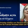 María del Carmen Alva en segundo audio: Ahora las Fuerzas Armadas están con nosotros