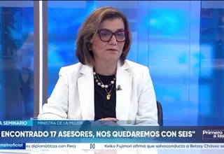 María Seminario reducirá asesores en el MIMP de 17 a solo 6