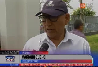 Mariano Cucho: Hasta ahora los incidentes en este proceso son mínimos