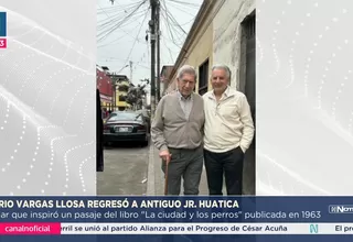 Vargas Llosa visitó el barrio rojo de ‘La ciudad y los perros’ en el jirón Huatica