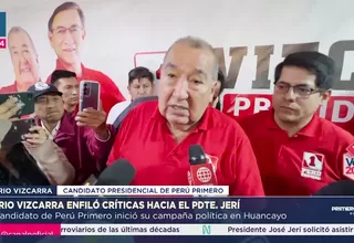 Mario Vizcarra llama “malandrín” a José Jerí en inicio de campaña