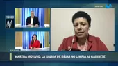 Martha Moyano: La salida de Héctor Béjar no limpia del todo a este gabinete - Noticias de martha-chavez