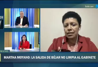 Martha Moyano: La salida de Héctor Béjar no limpia del todo a este gabinete