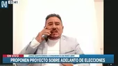 Marticorena: Si se da la vacancia del presidente Castillo, obviamente el Congreso tiene que irse - Noticias de aeropuerto-jorge-chavez