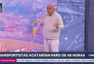 Martín Ojeda plantea paro de transportistas por inseguridad