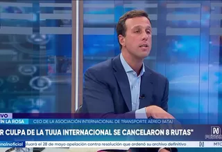 Martín La Rosa: Por culpa de la TUUA internacional se cancelaron 8 rutas
