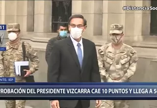 Martín Vizcarra: Aprobación del mandatario cayó a 56 %, según encuesta de IEP