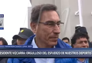 Vizcarra: Medallas ganadas por deportistas nos hacen sentir orgullosos de ser peruanos