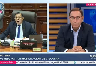 Martín Vizcarra reacciona en vivo al archivo de su inhabilitación