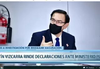 Vizcarra rinde declaraciones ante el Ministerio Público por vacunación irregular