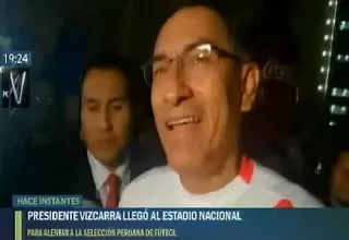 Presidente Martín Vizcarra: "Todos somos Perú, vamos a ganarle a Escocia"