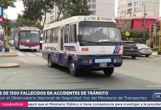 Más de 1500 muertos en accidentes de tránsito en primer semestre