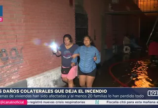 Más de 20 familias damnificadas tras incendio en Cercado de Lima