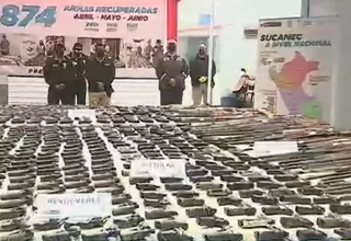 Más de 4 mil armas de fuego recuperadas en operativos