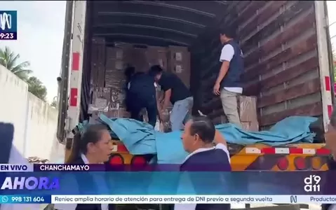 Material electoral llega a Chanchamayo, Cañete y Ayacucho para la segunda vuelta presidencial